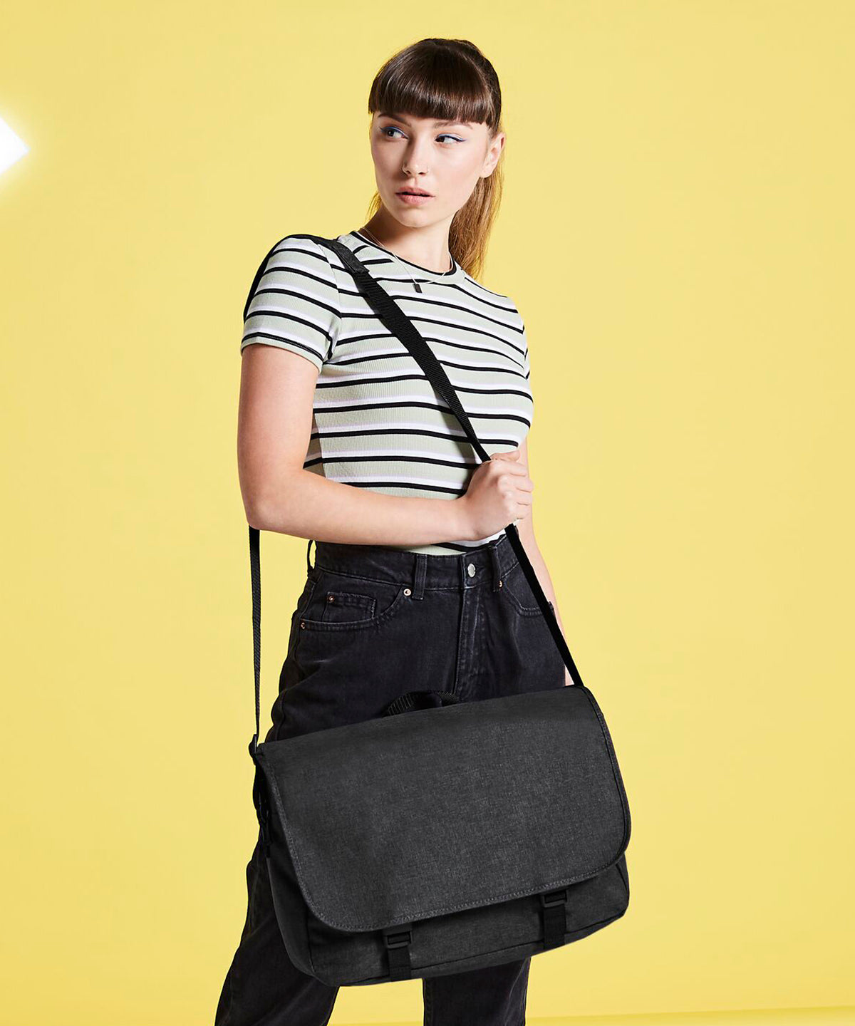 BagBase Two-tone digital messenger Anthracite