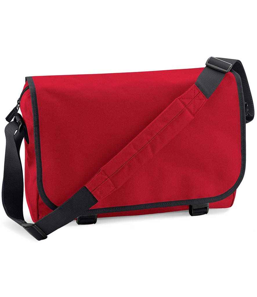 BagBase Messenger Bag in Classic Red