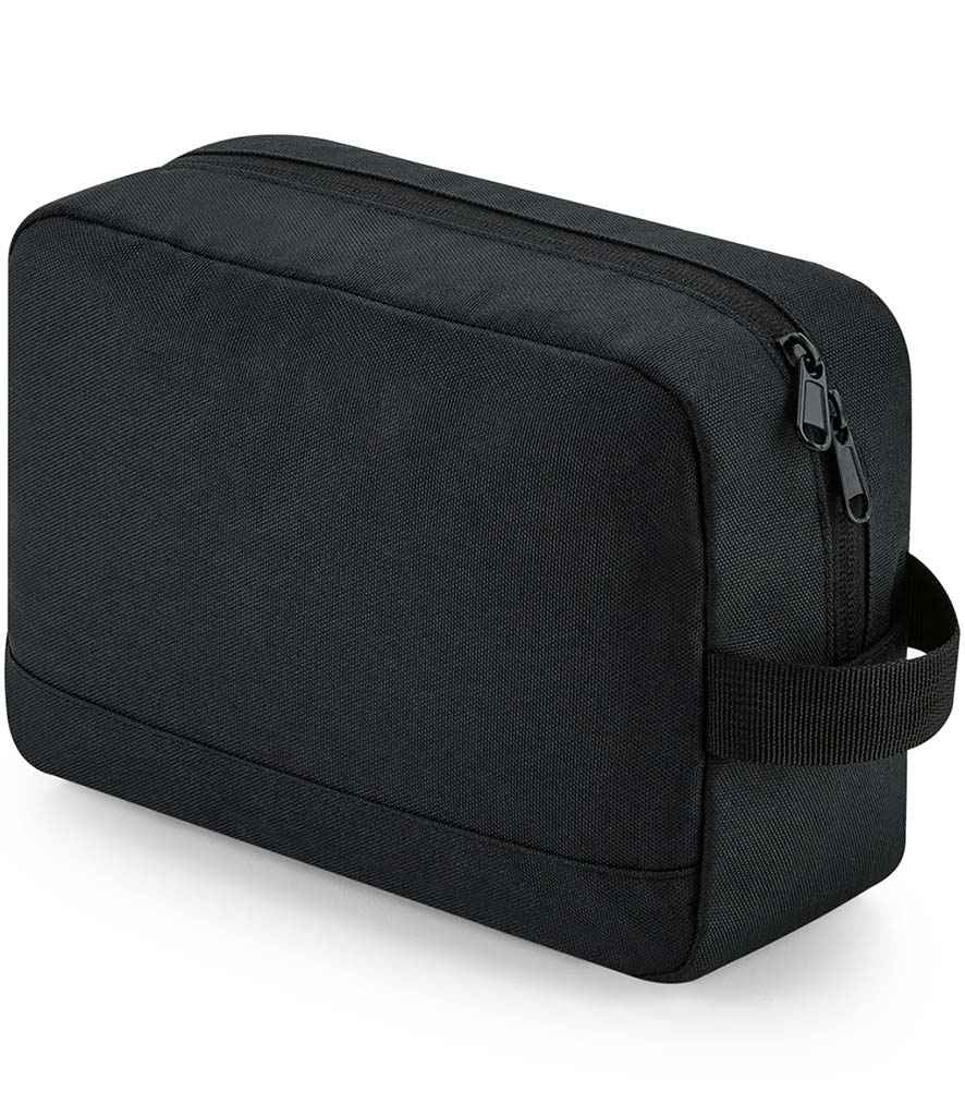 BagBase Recycled Essentials Wash Bag in Black