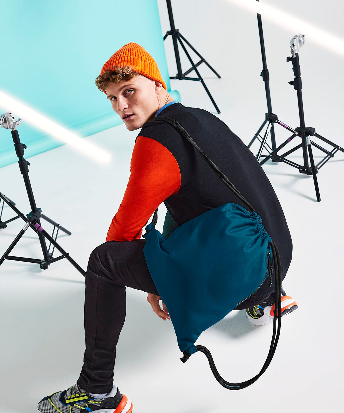 BagBase Recycled gymsac Black