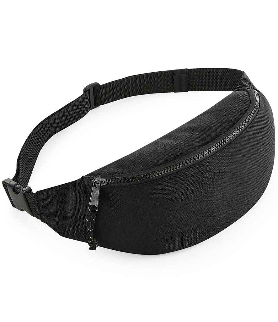 BagBase Recycled Belt Bag in Black