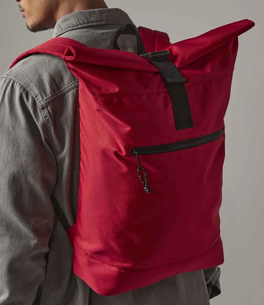 BagBase Recycled Roll-Top Backpack - model image