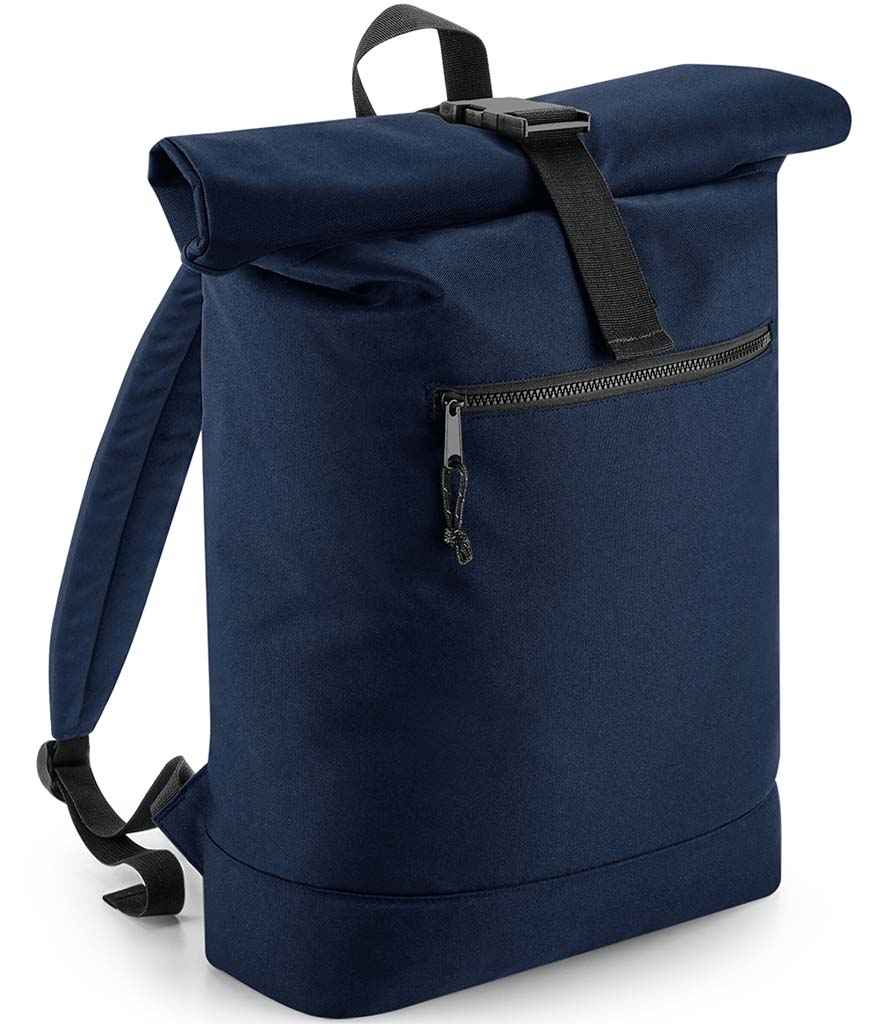 BagBase BagBase Recycled Roll-Top Backpack Navy