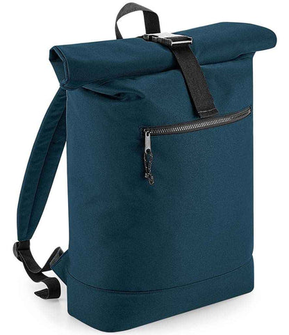 BagBase BagBase Recycled Roll-Top Backpack Petrol