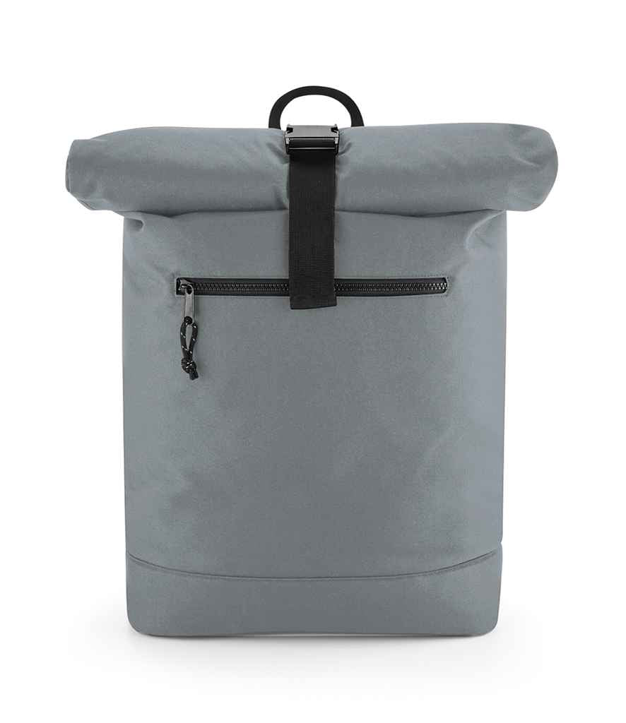 BagBase Recycled Roll-Top Backpack in Pure Grey