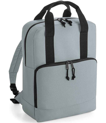 BagBase Recycled Twin Handle Cooler Backpack in Pure Grey