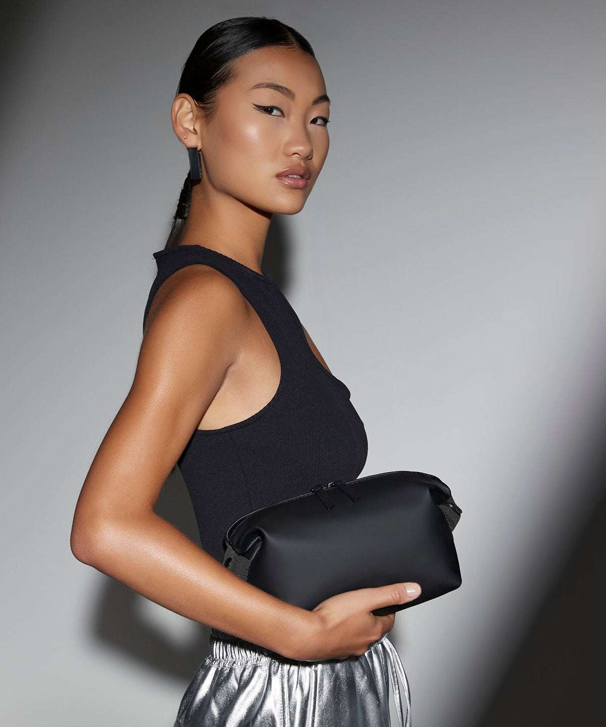 BagBase Matte PU accessory pouch Black