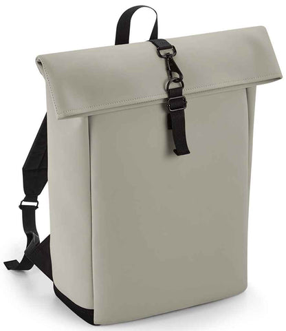 BagBase Matte PU Roll-Top Backpack - model image