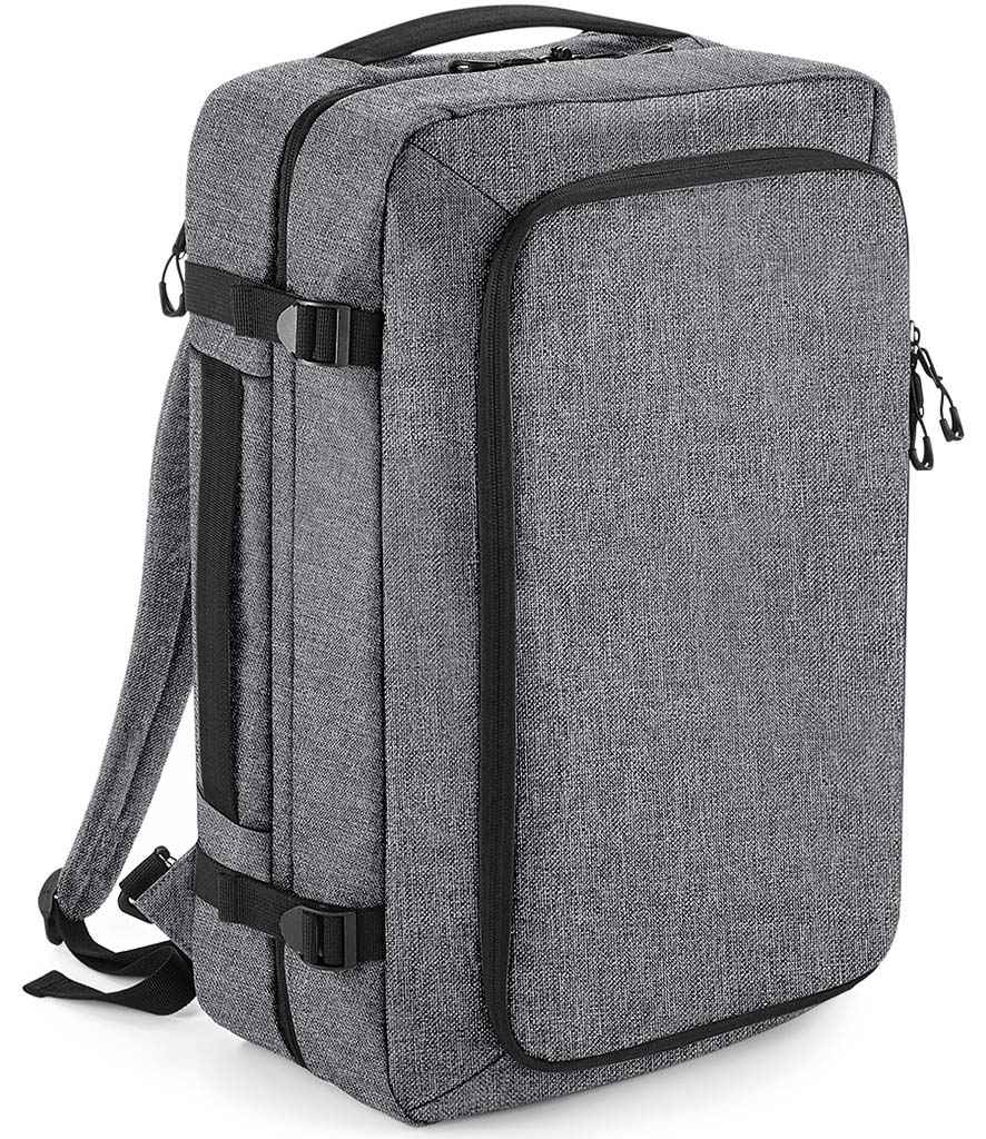 BagBase Escape Carry-On Backpack in Grey Marl