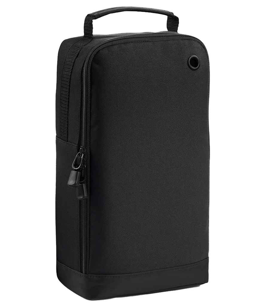 BagBase Athleisure Sports Shoe/Accessory Bag in Black/Black