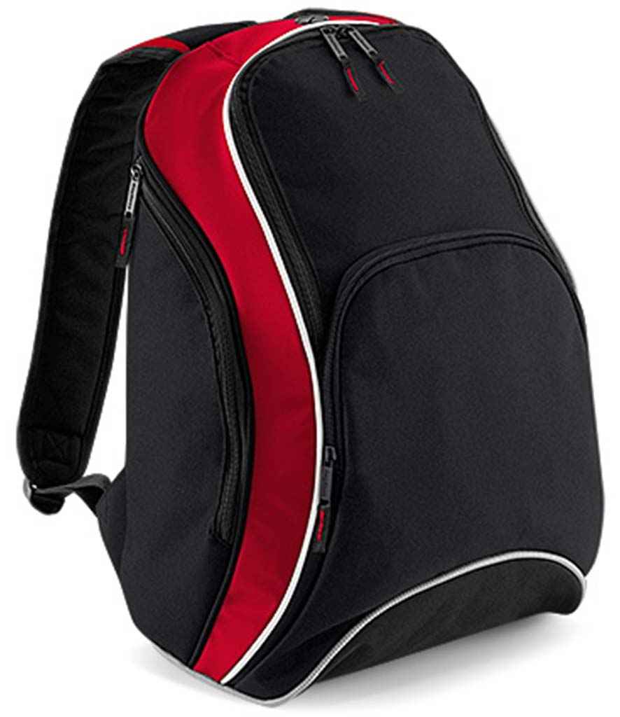 BagBase Teamwear Backpack in Black/Classic Red