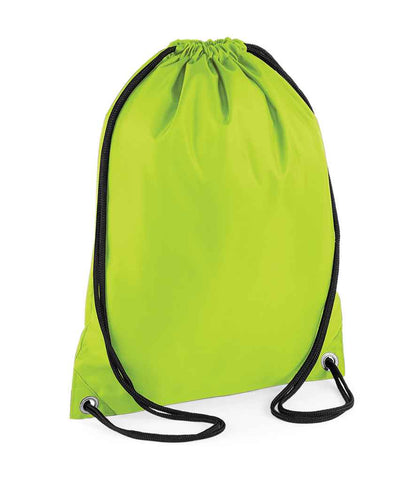 BagBase Budget Gymsac in Lime Green