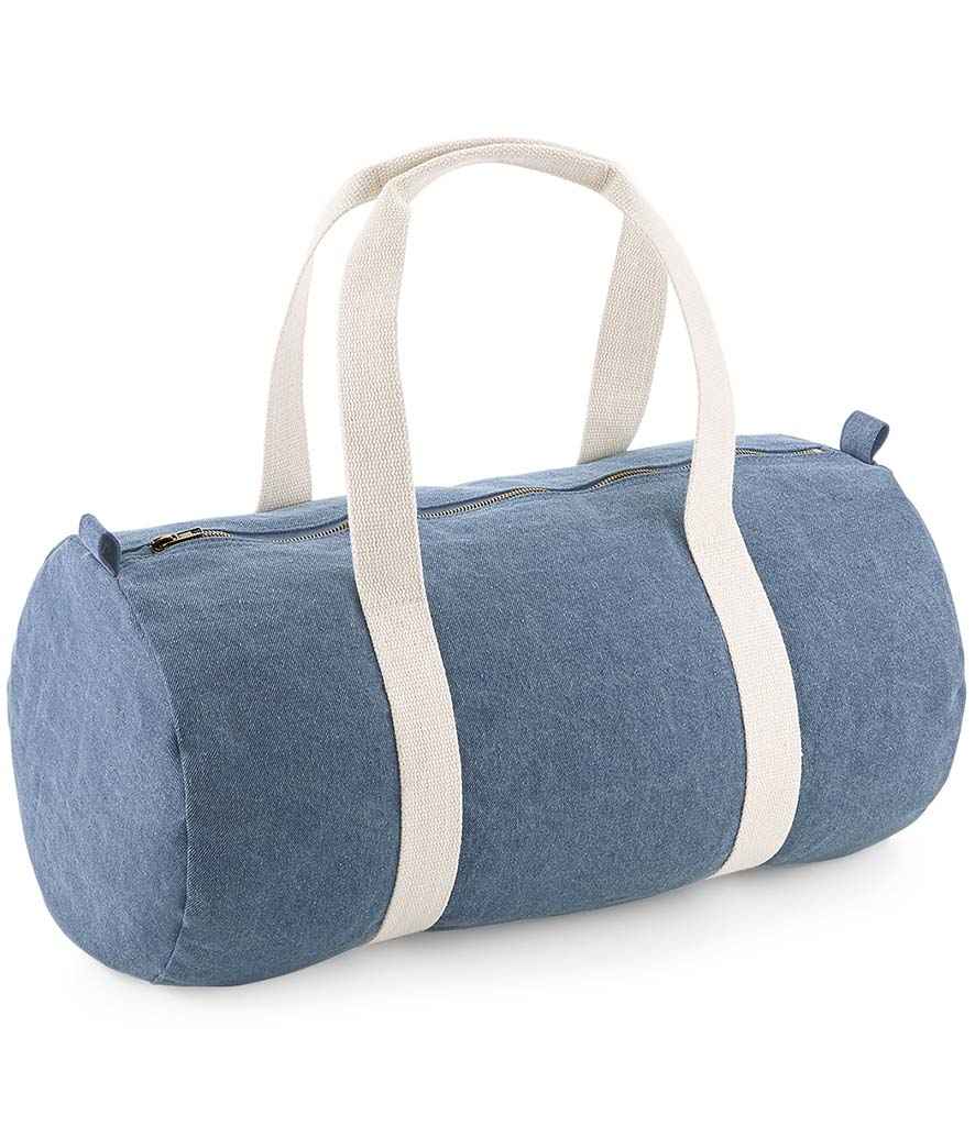 BagBase Denim Barrel Bag - model image