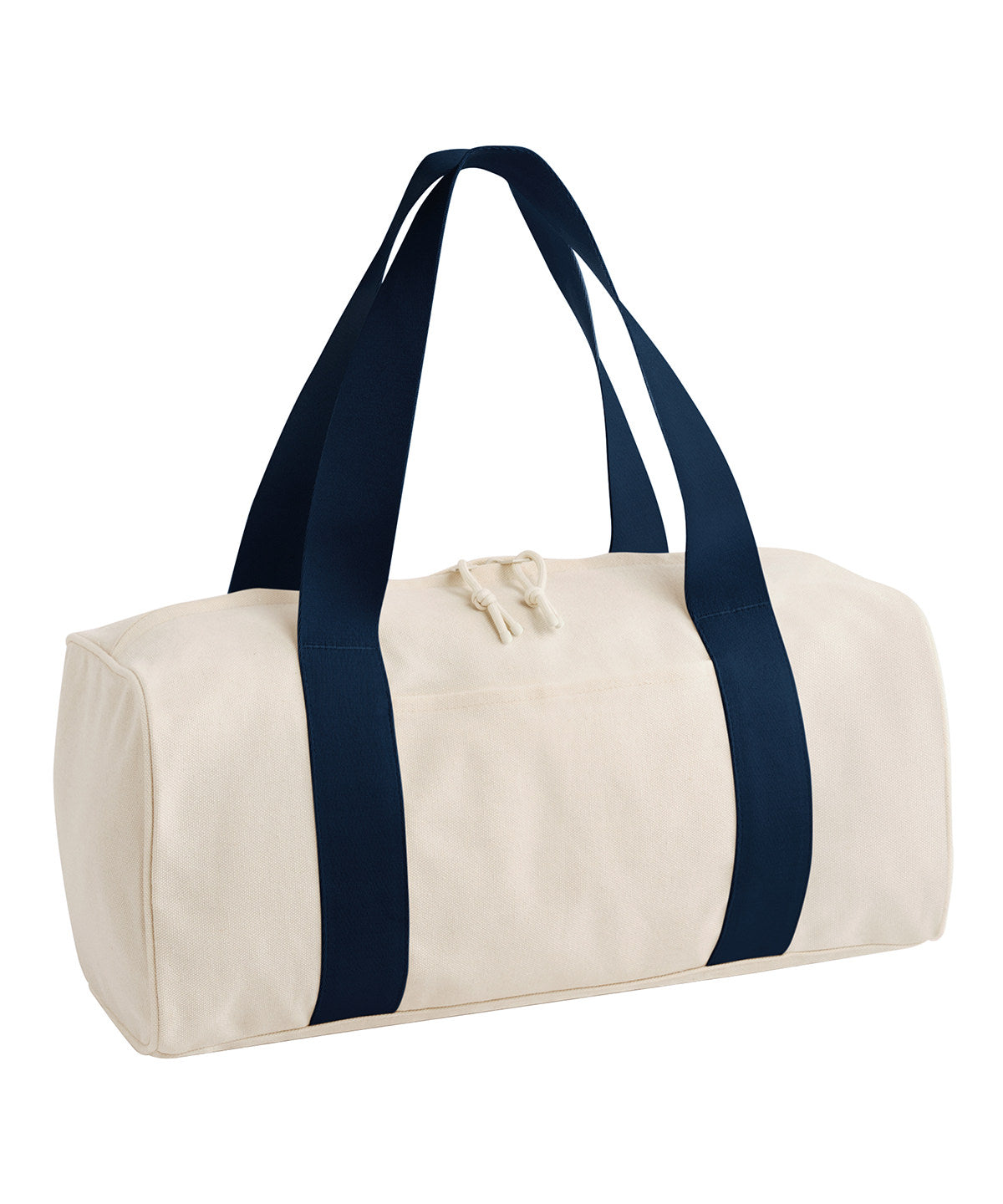 BagBase Edit canvas duffle Natural/Navy