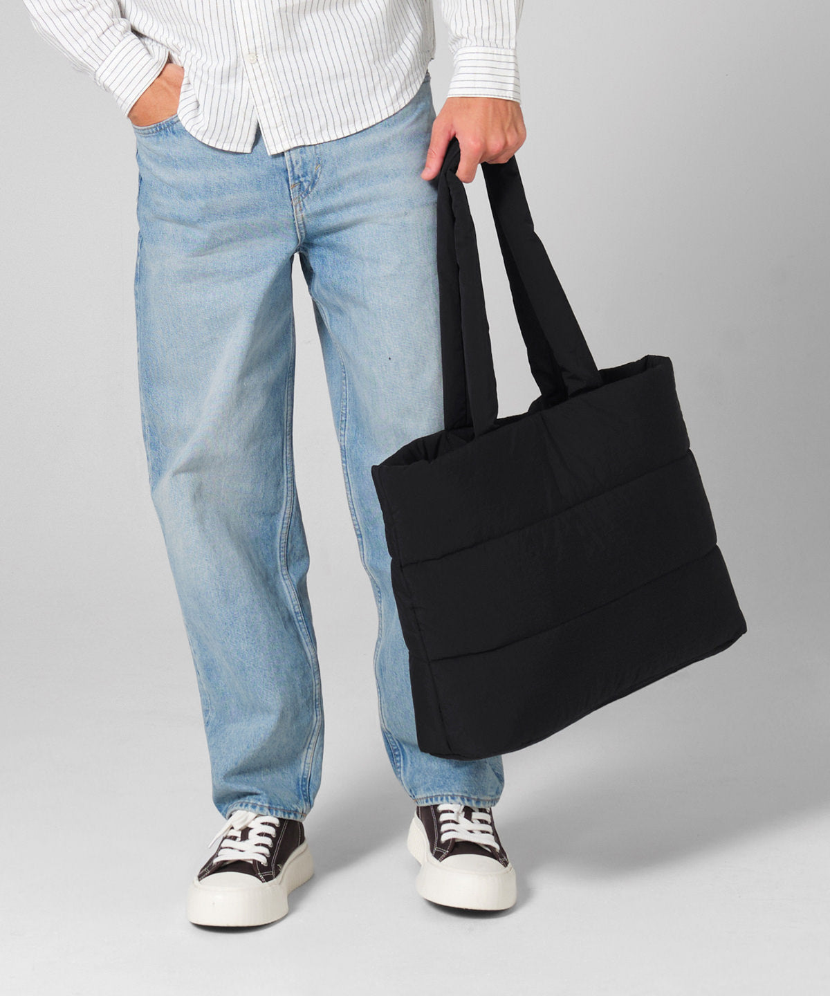 BagBase Quilted tote bag Black