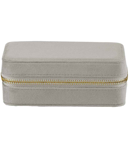 BagBase Velvet Travel Jewellery Box in Moonstone