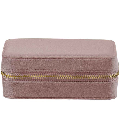 BagBase Velvet Travel Jewellery Box in Rose Quartz