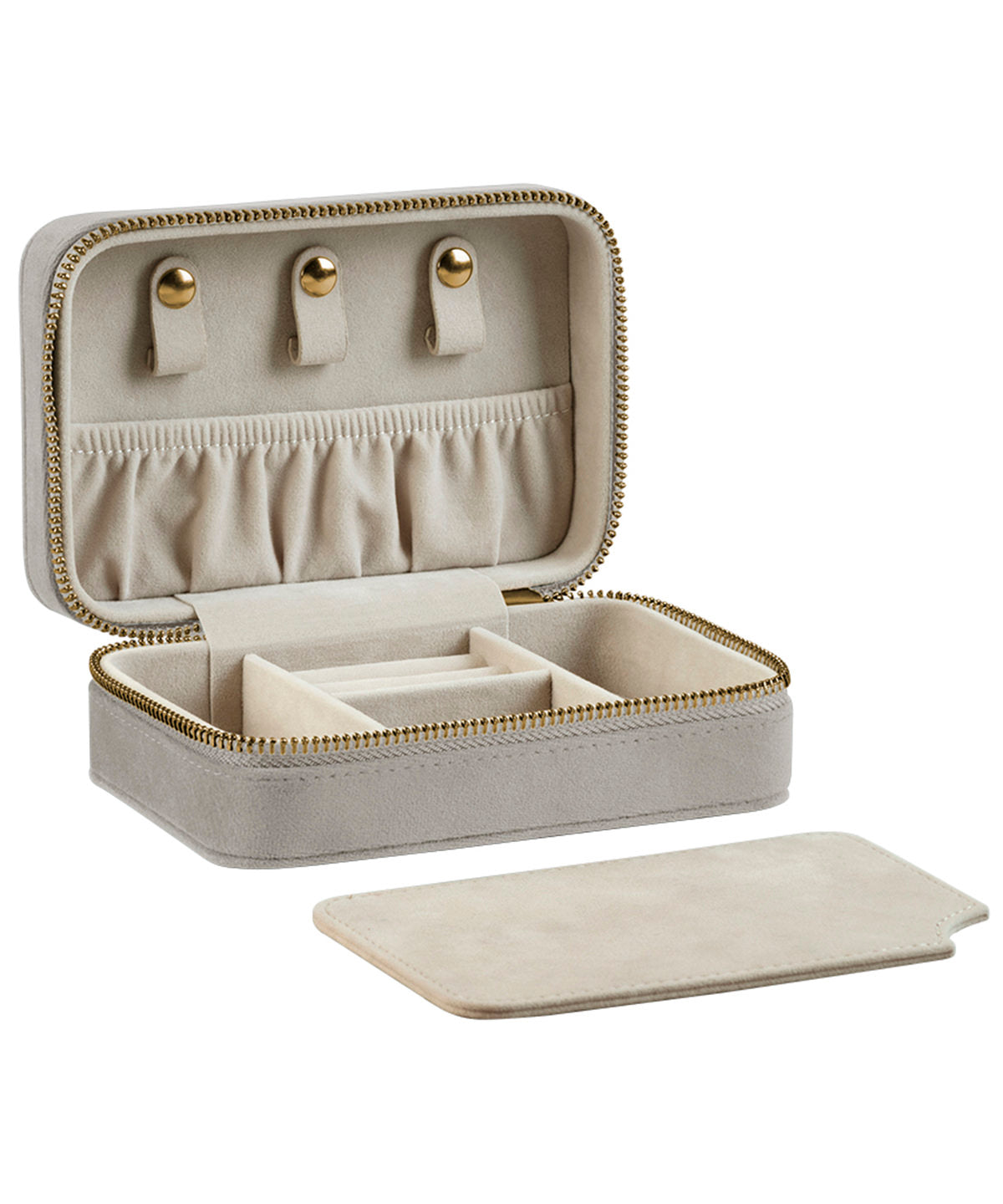 BagBase Velvet travel jewellery box Moonstone