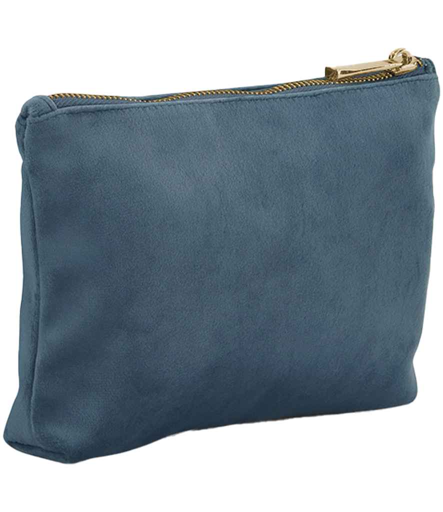 BagBase Velvet Accessory Bag in Blue Topaz