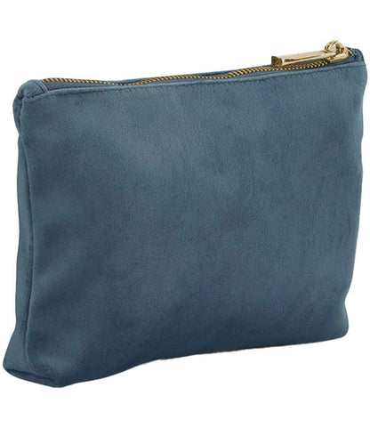 BagBase Velvet Accessory Bag in Blue Topaz