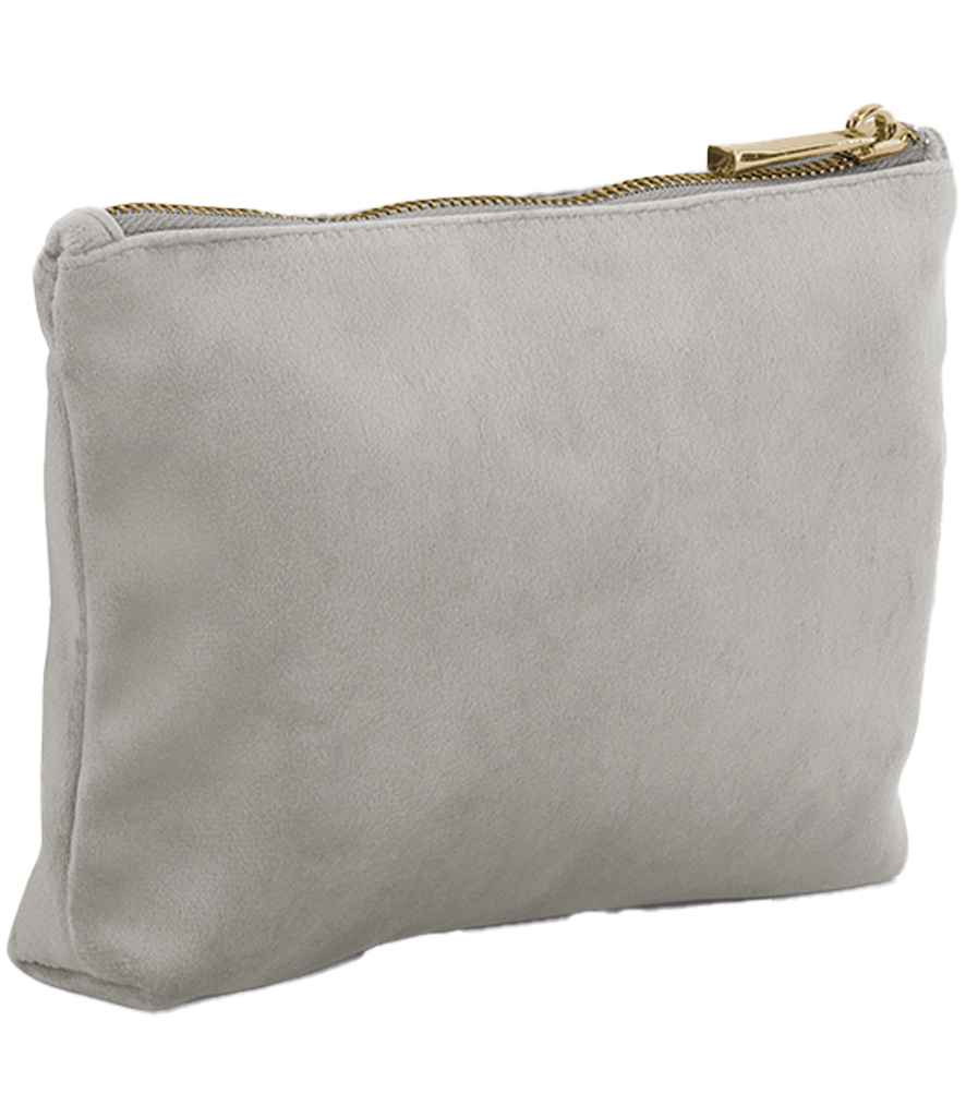 BagBase Velvet Accessory Bag in Moonstone