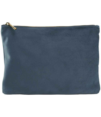 BagBase BagBase Velvet Accessory Pouch Blue Topaz