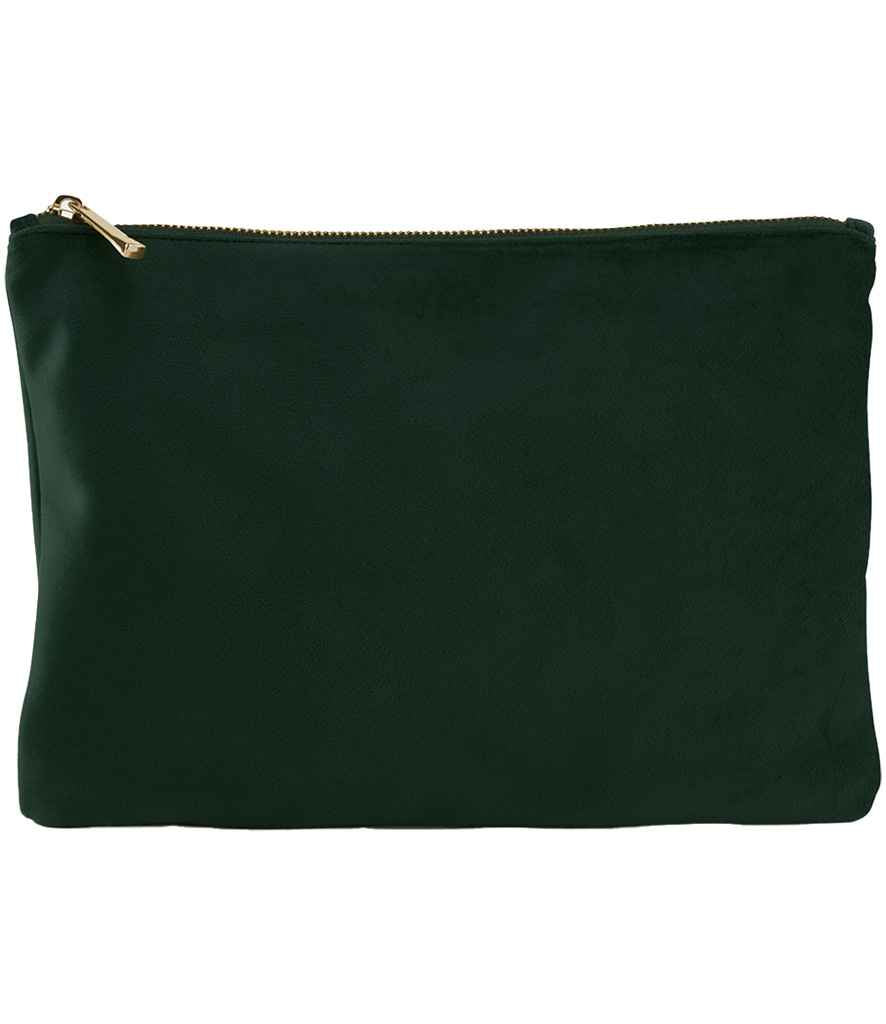 BagBase BagBase Velvet Accessory Pouch Dark Emerald