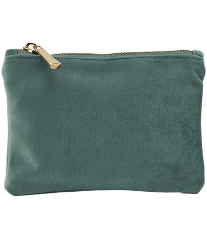 BagBase Velvet Accessory Pouch in Jade