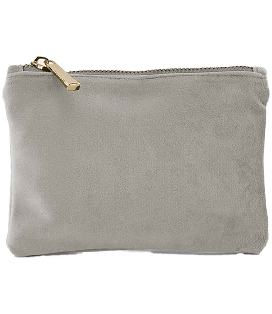 BagBase Velvet Accessory Pouch in Moonstone