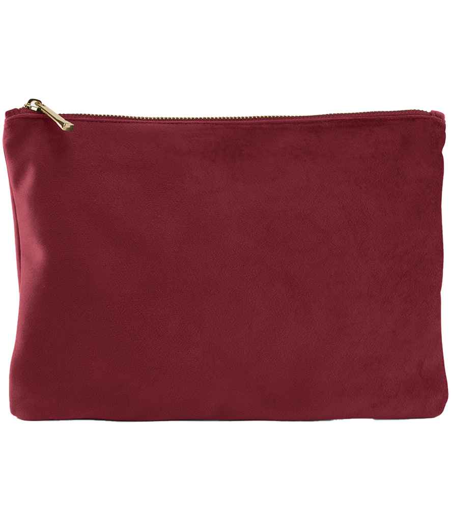 BagBase BagBase Velvet Accessory Pouch Ruby Red