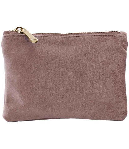 BagBase Velvet Accessory Pouch in Rose Quartz