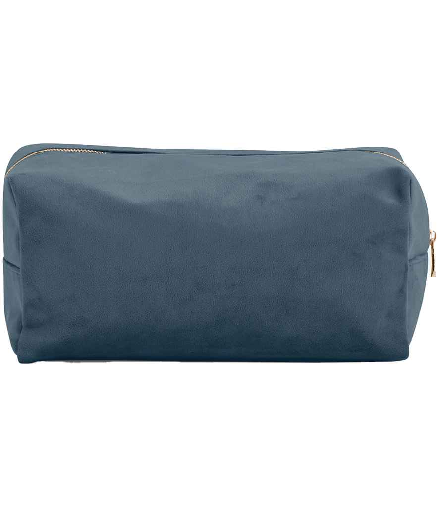 BagBase BagBase Velvet Toiletry/Accessory Case Blue Topaz