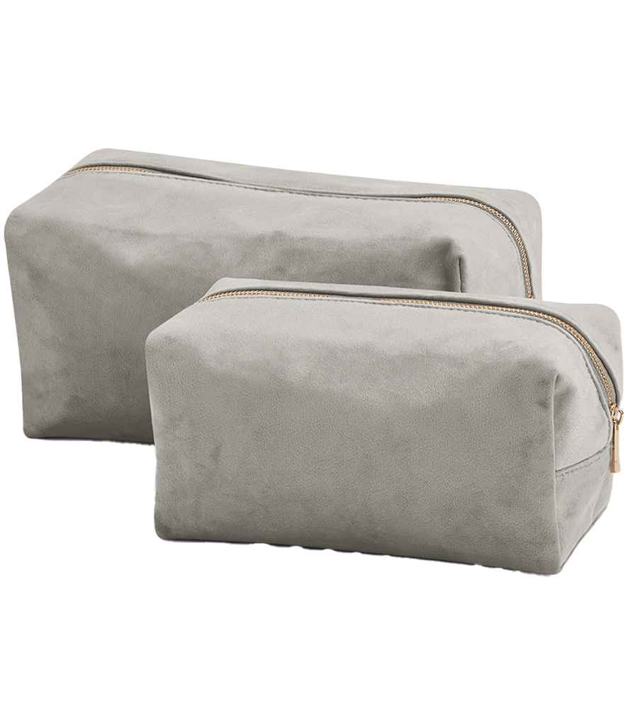 BagBase BagBase Velvet Toiletry/Accessory Case Moonstone