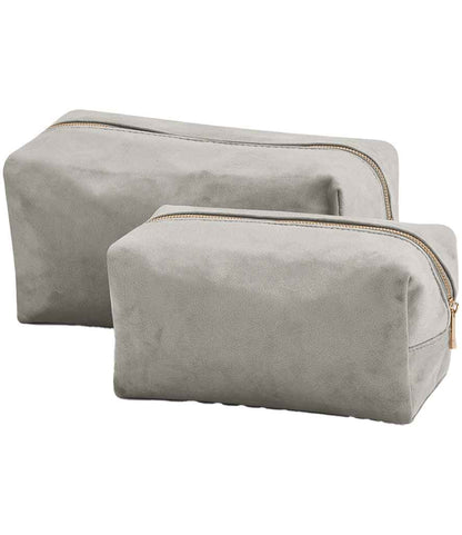 BagBase BagBase Velvet Toiletry/Accessory Case Moonstone