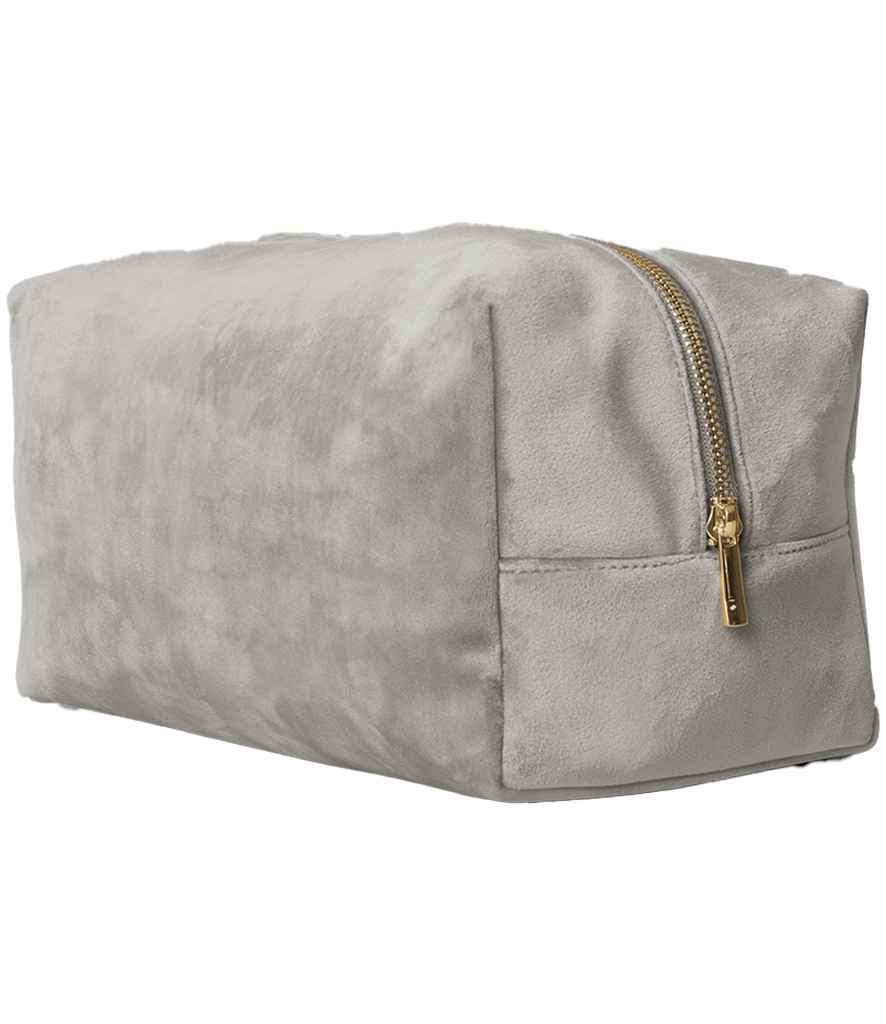 BagBase Velvet Toiletry/Accessory Case in Moonstone