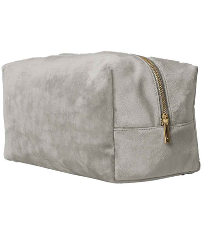 BagBase Velvet Toiletry/Accessory Case in Moonstone