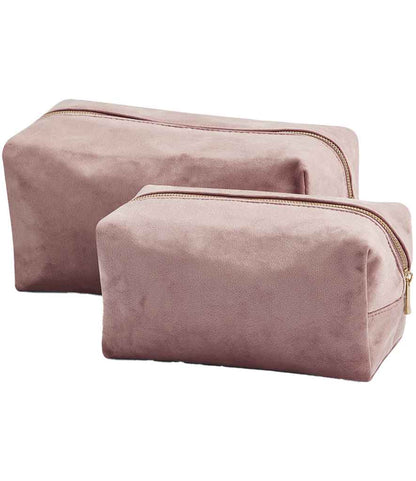 BagBase BagBase Velvet Toiletry/Accessory Case Rose Quartz