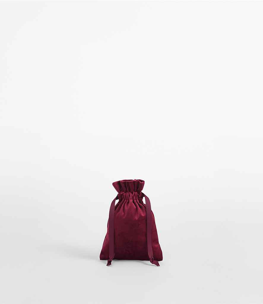 BagBase Velvet Gift Bag in Ruby Red