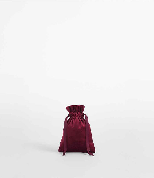 BagBase Velvet Gift Bag in Ruby Red