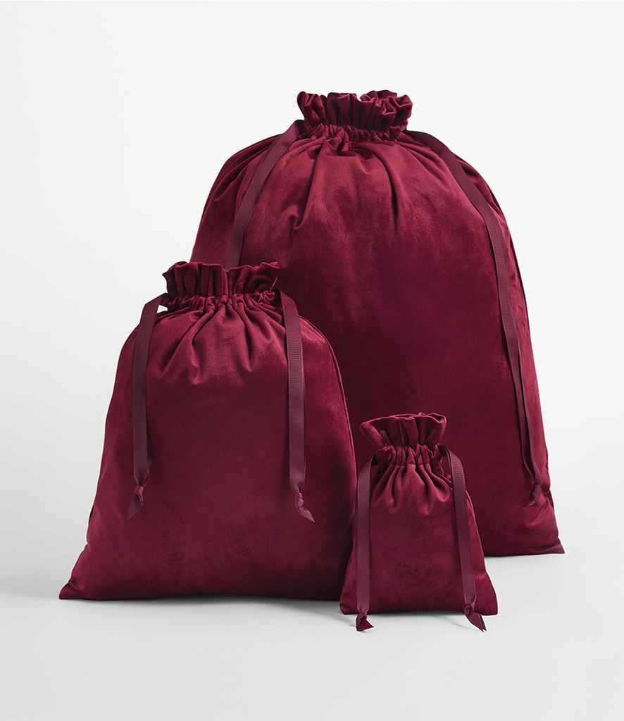 BagBase BagBase Velvet Gift Bag Ruby Red