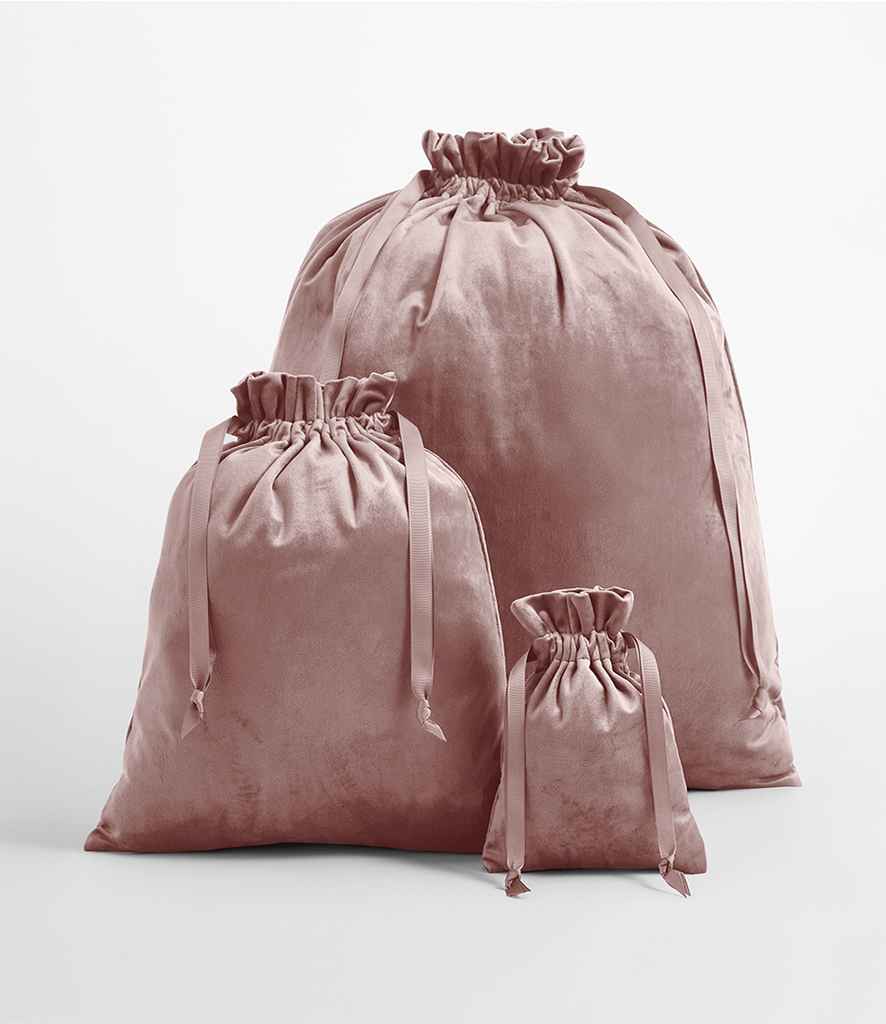 BagBase BagBase Velvet Gift Bag Rose Quartz
