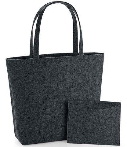 BagBase BagBase Felt Shopper Charcoal Melange