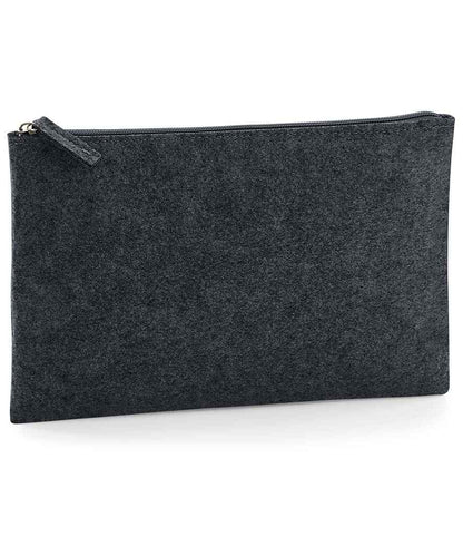 BagBase Felt Accessory Pouch in Charcoal Melange