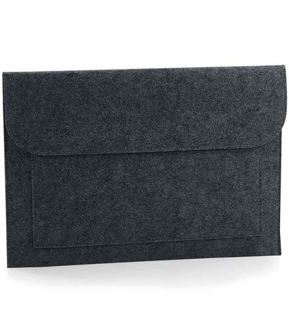 BagBase Felt Laptop/Document Slip in Charcoal Melange