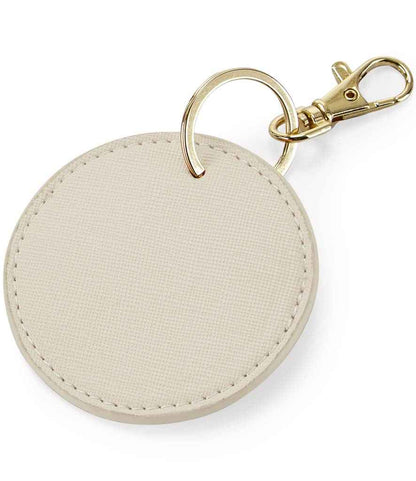 BagBase Boutique Circular Key Clip in Oyster