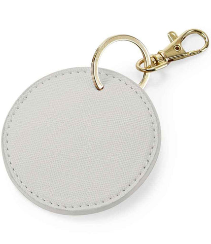 BagBase Boutique Circular Key Clip in Soft Grey