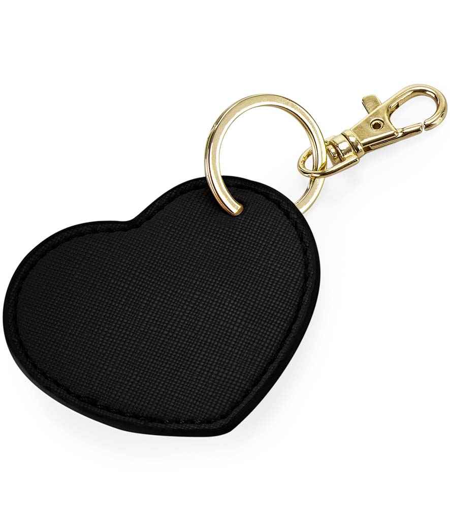 BagBase Boutique Heart Key Clip in Black