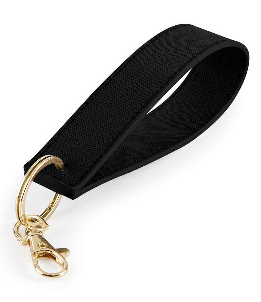 BagBase Boutique Wristlet Key Ring in Black