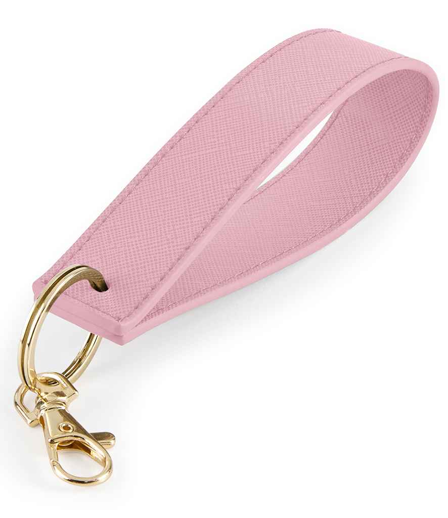 BagBase Boutique Wristlet Key Ring in Dusky Pink