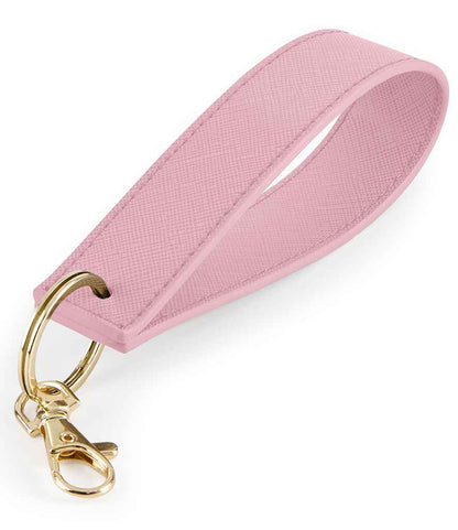 BagBase Boutique Wristlet Key Ring in Dusky Pink